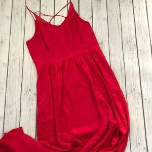 1. STATE Red Maxi Dress size large